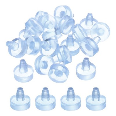 56Pcs Glass 6mm/0.24\'' Spacers with Table Stem Clear