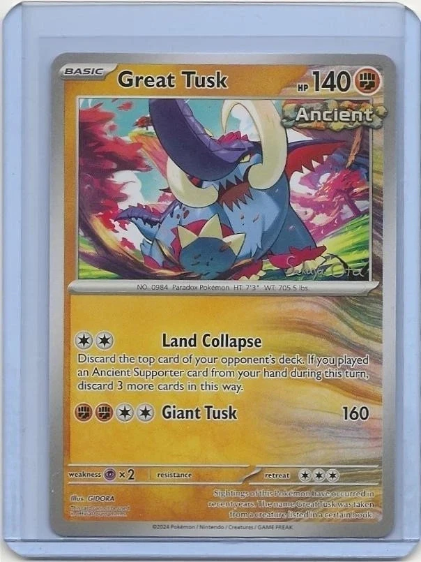 Great Tusk Pokmon TCG Cards for sale | eBay