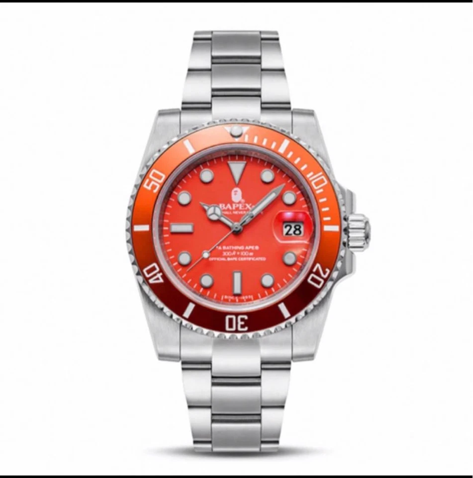 A Bathing Ape BAPEX 1 型手表橙色 2022 型号限量版收藏品 — 第 2/4 张图片