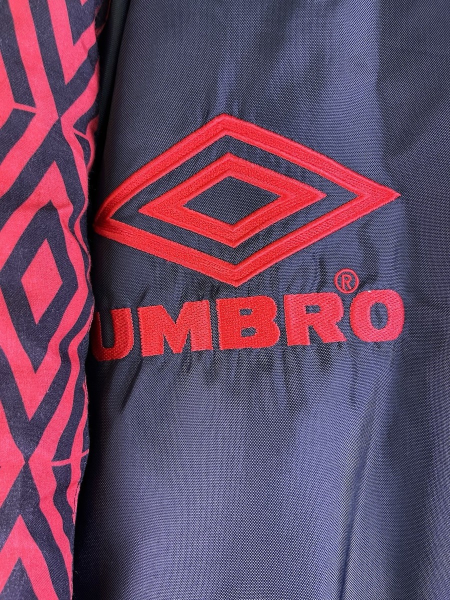 Vintage Umbro Bench Jacket Men's Large 90s Soccer Manchester