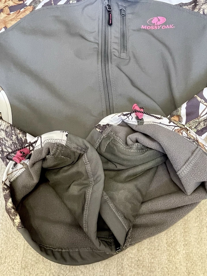 CHAQUETA ROBLE MUSSY, Niñas 12/14, Gris Blanco Roble Camuflaje, Borde Rosa Foto 4 de 4