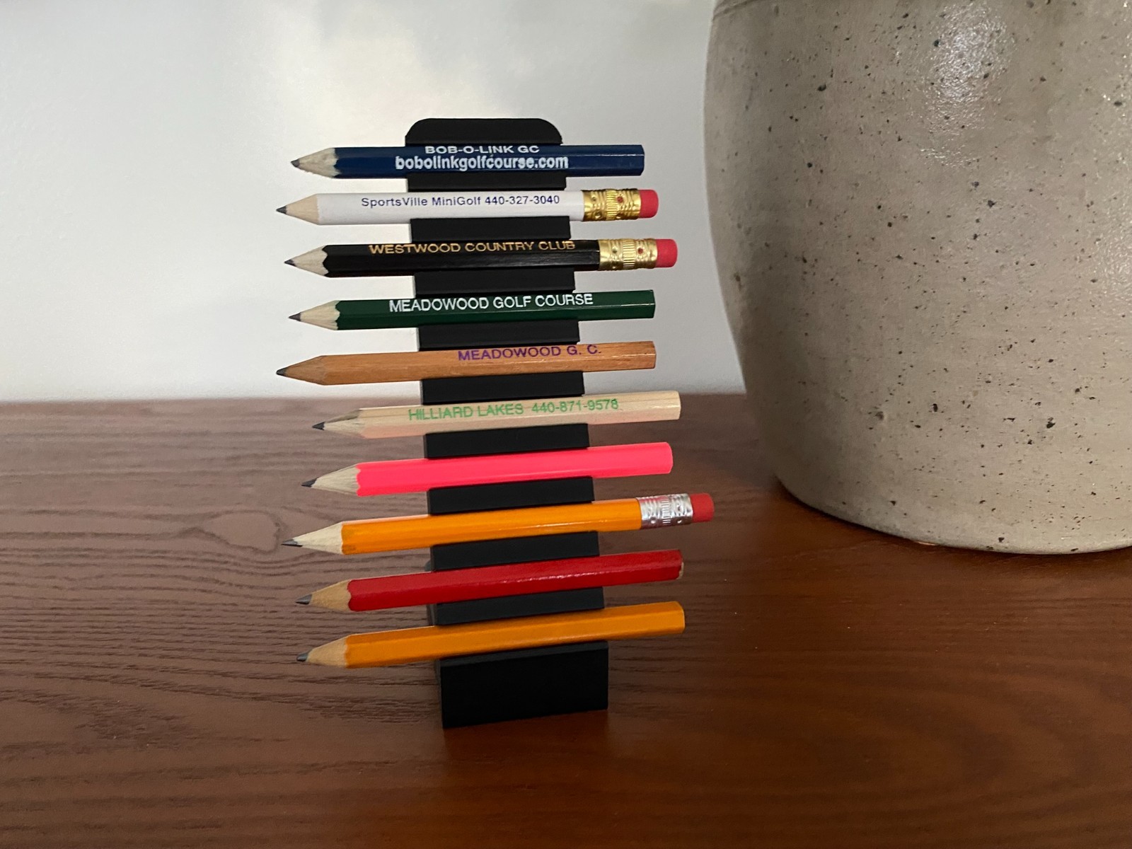 Golf Pencil Display Stand Holds 10 Golf Pencils