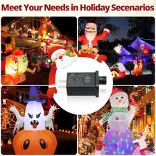 Christmas Inflatable 1A Replacement, Plug for 5-6 ft Blow Up, 12V Class 2 Power