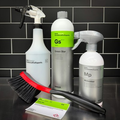 Koch Chemie Engine Bay Detailing Kit | Engine Cleaning & Dressing Set