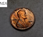 1918 Lincoln Wheat Penny Cent ~ Gem BU Red/BN ~ Lamination Error (ZW735)