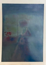 'remnant' original oil painting  9 x 12 in, contemporary abstract Impressionism 