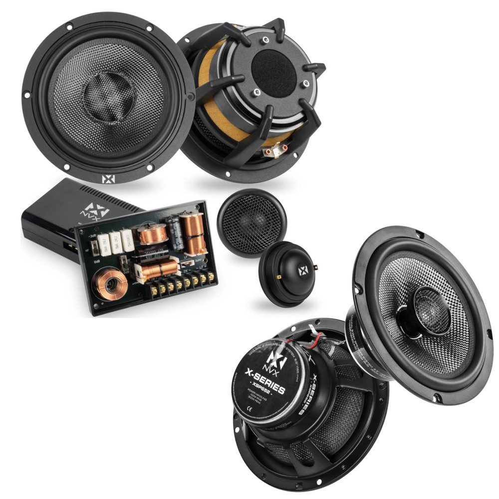 NVX XQS65KIT + XSP652 6.5" X-Series Component and Coaxial Speakers