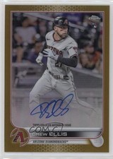 2022 Topps Chrome Rookie Auto Gold Refractor 36/50 Drew Ellis #RA-DE Auto 10k8