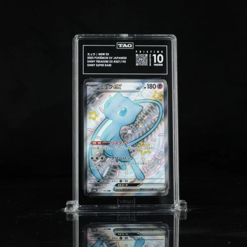 New Listing2023 Pokemon SV Shiny Treasure Japanese 327/190 Mew EX SR TAG 10 Pristine (992)