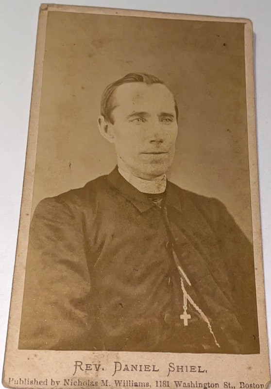 Rare Antique American Religious Rev Daniel Shiel Boston Catholic CDV Photo! MA!