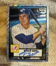 2021 Chrome Platinum Anniversary 70th Wave Refractor 69/70 Bucky Dent Auto 00jj