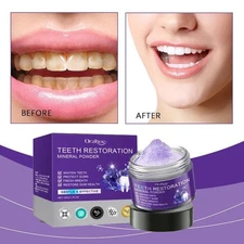 New Dental Restoration Mineral Powder, Mineral Tooth Powder, Teeth Whitening 50g