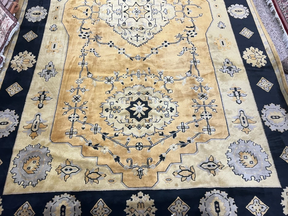 10'7" x 17'7" Antique Chinese Ser api Oriental Rug - 1930s 100% Wool Hand Made - Image 3 of 4