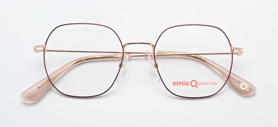 ETNIA BARCELONA Brille ST. LOUIS PG8X Panto Sechseck Mix Gold Rot S Daly Look