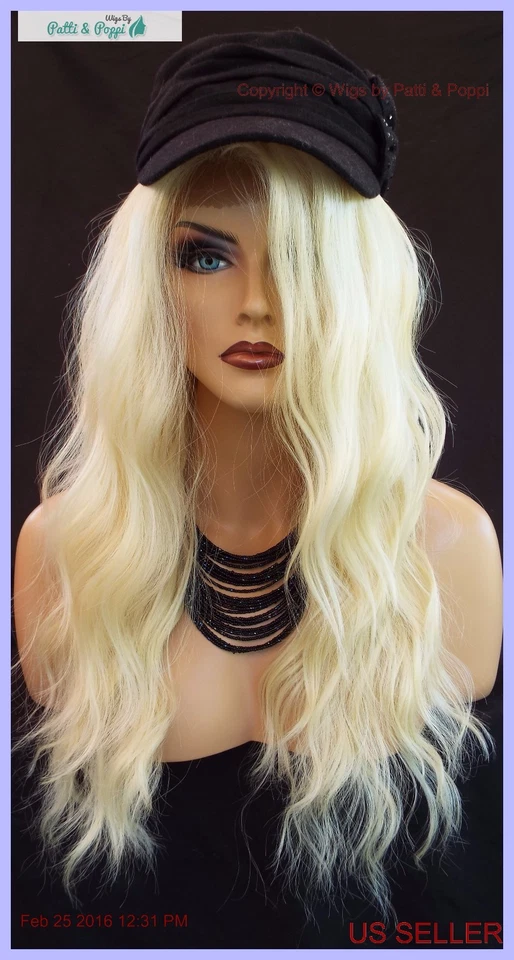 PELUCA RUBIA CLARA ONDULADA SEXY AMIGABLE CON EL CALOR ENCAJE FRONTAL DE ENCAJE *613* VENDEDOR DE ESTADOS UNIDOS 409 Foto 4 de 4