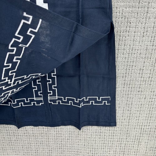 Abito Tuckernuck X Atlantic Pacific Designer Donna XXS Blu Navy Lino Ricamato - Foto 7 di 14