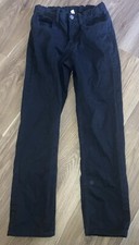 Nautica School Uniform Pants Boys 12 Regular Elastic Adjust - Black