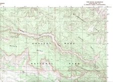 Twin Rocks Quadrangle Utah 1985 USGS Topo Map 7.5 Minute Topographic