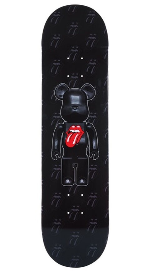 ベアブリック スケートボード デッキ The Rolling Stones MLE The Rolling Stones BE@RBRICK SKATEBOARD DECK W204mm