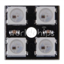 5pcs WS2812B 2x2 4-Bit Full Color 5050 RGB LED Lamp Panel Light For Arduino