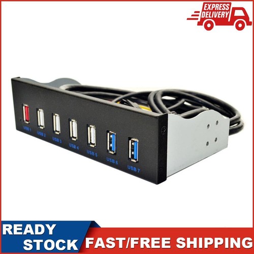 5.25 inch 19 Pin to 2 USB 3.0+4 USB 2.0+BC1.2 Optical Drive Desktop Front Panel