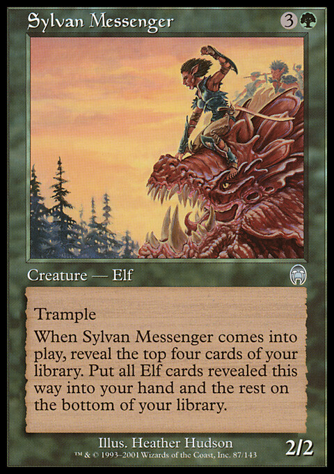 Magic the Gathering MTG Sylvan Messenger (87) Apocalypse   LP