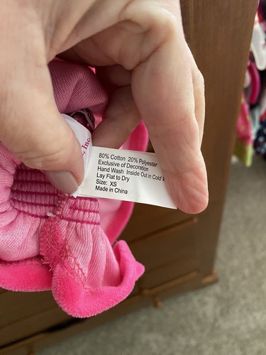 Lulupink XS Puppy/Dog Bright Pink Smocked Dress w/Flower & Rhinestone Detail - Picture 3 of 3