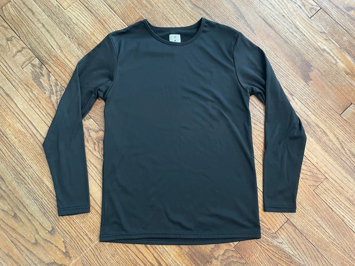 Body Glove Stay Quick Dry Base Layer Solid Black Long Sleeve Slim Fit Shirt L