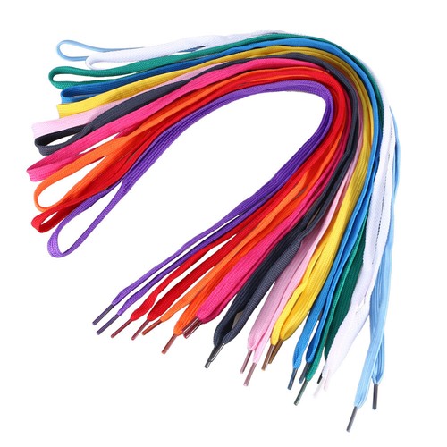 12 Pairs Flat shoe laces Colorful Shoe Laces Strings for Sports Shoes /Boots
