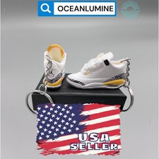 Best Quality Jordan 3D Mini Sneaker Keychain, Shoe Box, Display Box Option