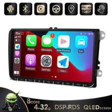 For VW Jetta Passat 9" Octa Core Android Car Stereo Radio Carplay GPS 4+32G DSP