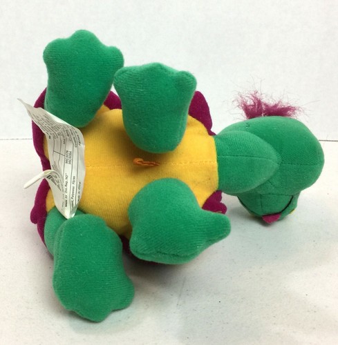 Ace Novelty Green Plush Turtle Psychedelic Shell Stuffed Animal 1996 RARE 20H - Picture 5 of 6