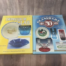 Collectors Encyclopedia of Depression Glass 13th ED & Collectable Glassware 40s