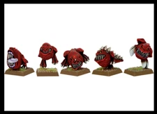 Warhammer AoS Cave Squigs (5) Gloomspite Gitz Moonclan OOP finecast New in Box