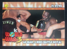 1999 Topps WCW/nWo Nitro Sticker 60 Man 3 Ring Battle Royal S11