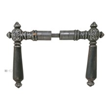 Türdrücker antik Türklinken Eisen Perle Blüte alt 19.2mm 8er Vk