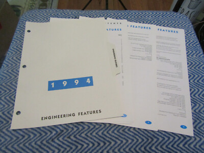 1994 FORD MUSTANG PROBE THUNDERBIRD TAURUS ENGINEERING SYSTEMS DEALER ALBUM SET