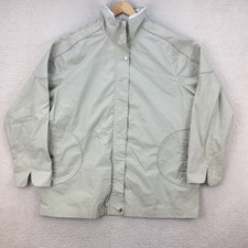 Vintage Blair Beige Polyester Cotton Blend Jacket Women Size Uk Xl