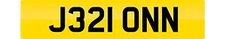JOHN NUMBER PLATE JON J321 ONN PRIVATE CHERISHED REGISTRATION JONNY JOHNNY JONS