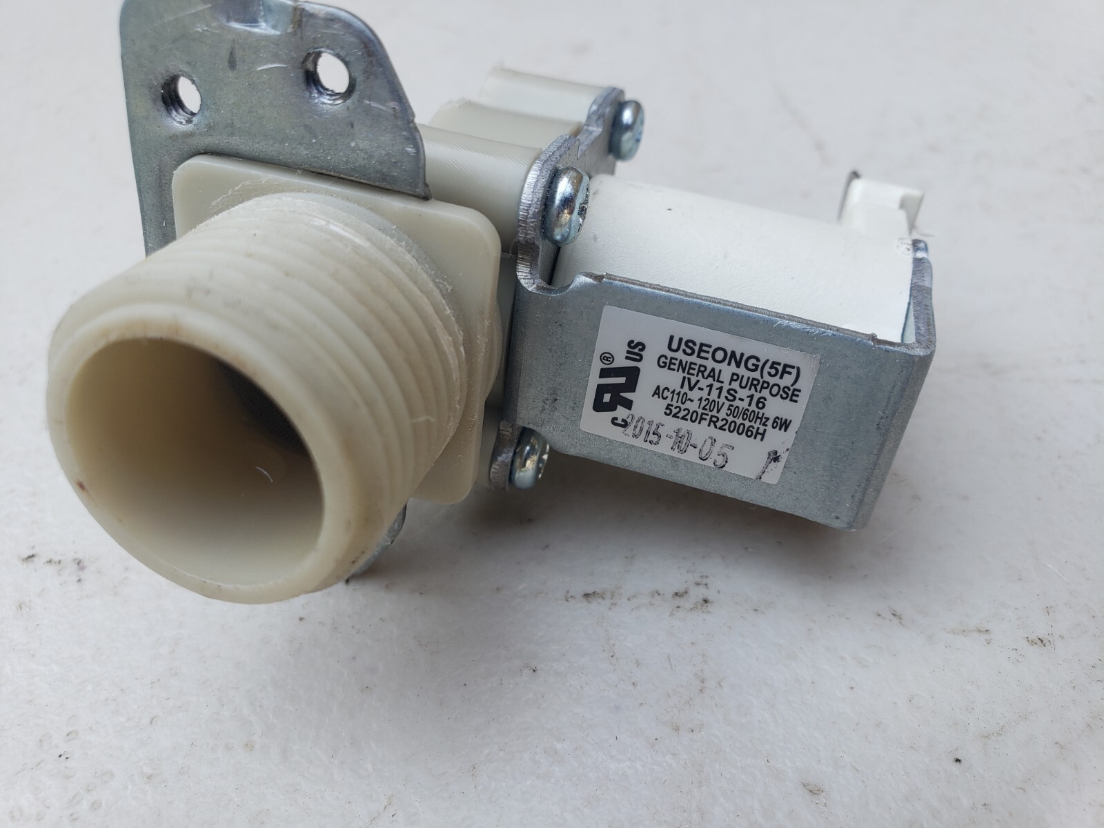 Kenmore Elite Washer SingleSolenoid Water Inlet Valve 5220FR2006H
