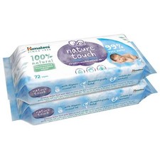 Himalaya Baby 2x72 Wipes Nature Purified Water-goodness of organic Coconut Oil