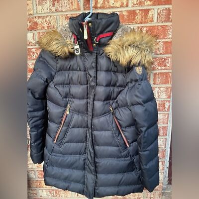 Vince camuto faux fur trim hooded down jacket hotsell