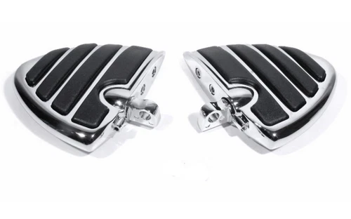 Footpegs Wing Mini Running Boards Chrome for Harley-Davidson Dyna Softail E-Glide