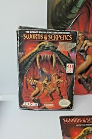 Nintendo Swords and Serpents NES Video Game Cartridge, Box & Manual CIB 1990