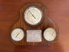 STAZIONE BAROMETRICA 3 strumenti - Vintage - base legno - Germany