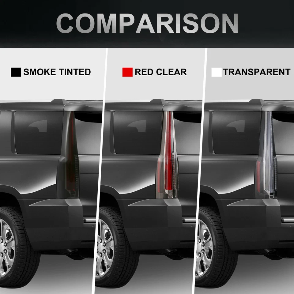 Transparent LED Tail Lights Rear Lamp Assembly For 2007-2014 Cadillac Escalade Foto 4 de 4