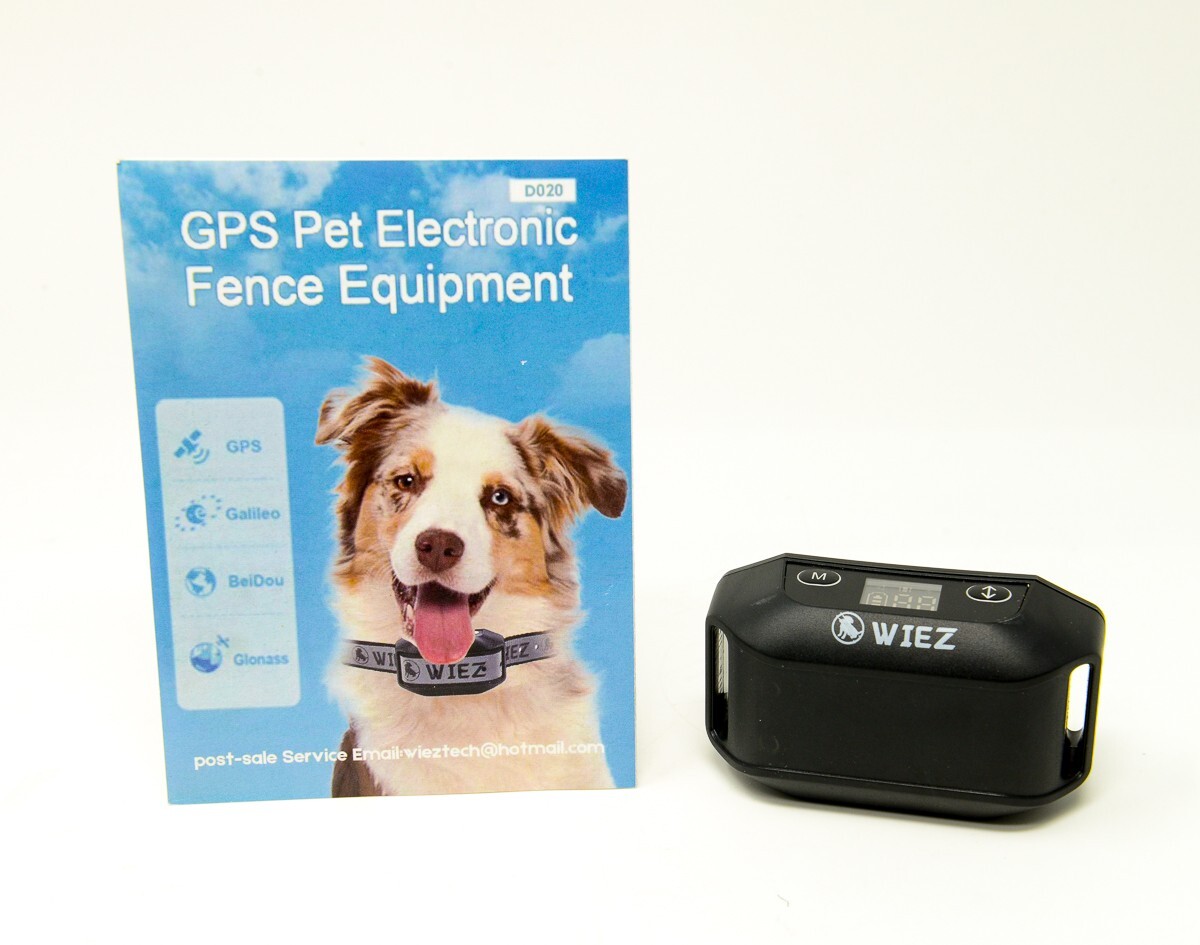 WIEZ GPS Wireless Dog Fence, Electric Dog Collar Fence Pet Containment