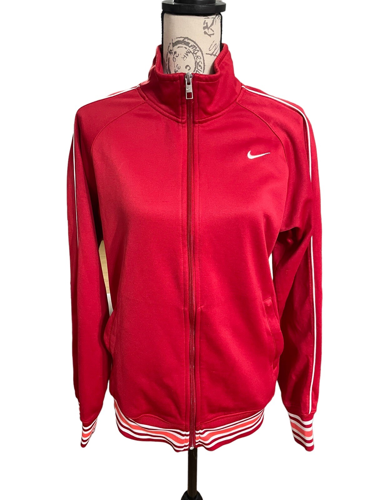 SACAI X NIKE Giacca Nike The Athletic Department rossa donna full zip taglia small vintage