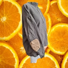 Woolrich Quarter Zip Pullover Sweatshirt Elbow Patches Casual Athletic Wear L