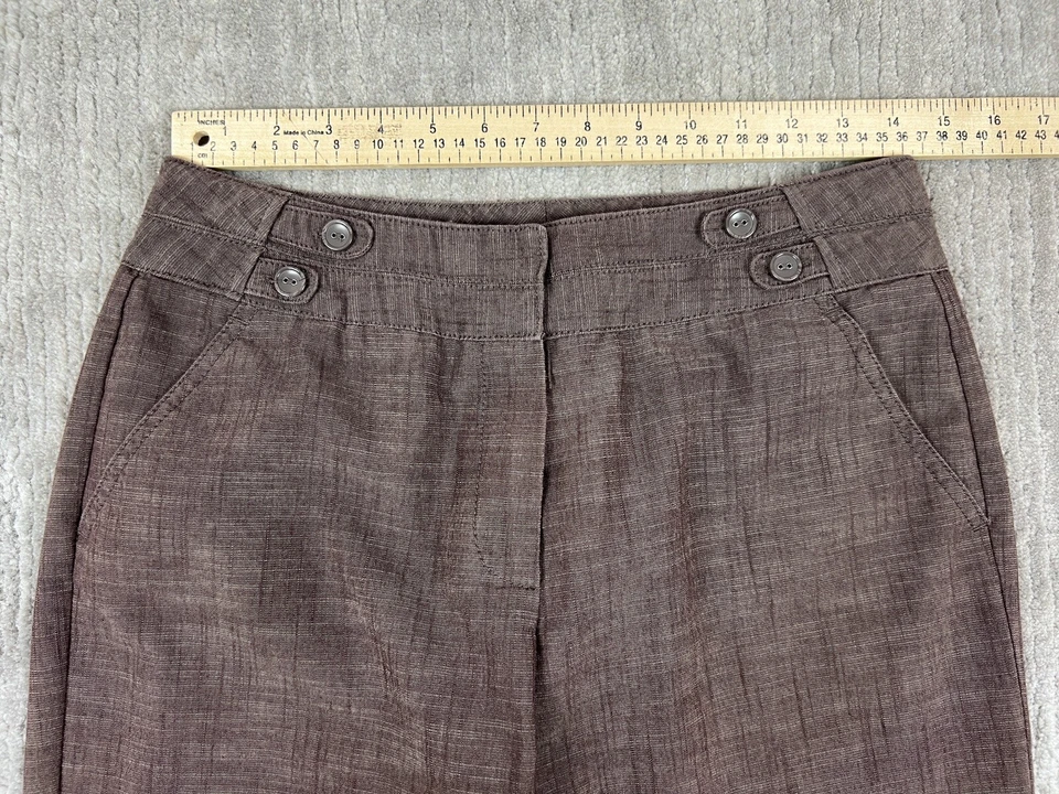 New Directions Pants Womens 8 Brown Straight Leg - Image 4 of 4
